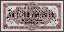Notgeld 5 Mio Mark Gutschein