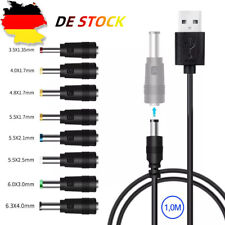 8in1 USB Stromkabel Kabel Auf DC Hohlstecker DC 5,5 * 2,1mm 6,4 *4,4mm Klinke 5V