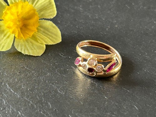 Ring 585er gold - ring, mit
