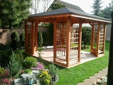 Holzpavillon Gartenpavillon 300 x 300 cm: 350 x 350 cm  [1 ] Hersteller