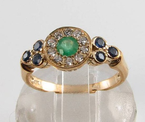 9ct gelbgold ring - 9k,