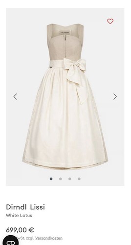 Cocovero dirndl lissi white - dirndl,