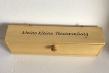 Schönes Holz-Teeregal - Teebox - Teekiste - Meine kleine Teesammlung - 5 Fächer