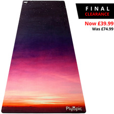 HOT YOGAMATTE von PLYOPIC | Eco Antirutsch Muster Matte/Handtuch | Bikram Ashtanga Power