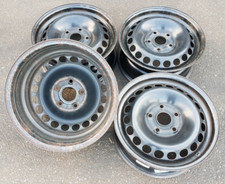 4x Stahlfelgen 6Jx15H2 5x112 ET45 VW  Passat B3 Audi 100/A4/A6 4B0601027#B-26857