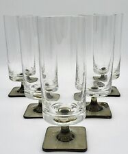Rosenthal Gläser Vintage Berlin Bierglas Fuß Rauchglas Glas 17cm R unter Krone