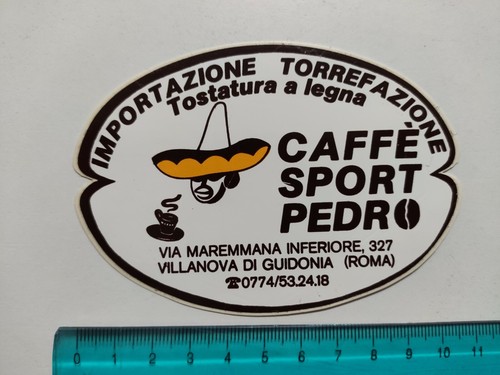 Aufkleber kaffee sport pedro - aufkleber,