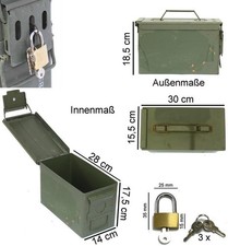 Original BW Munitionskiste abschließbar Munikiste Transportkiste Werkzeugkiste