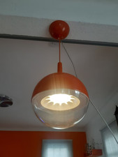 1990er Ikea Väster orang Hängelampe Space Age Deckenleuchte Lampe LED 37cm T1027