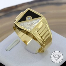 SONDERAKTION WERT 760,- Herren Siegel Ring 585 bicolor Gold 14k 14 KT in 66 XXYY