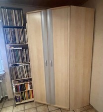 Eckkleiderschrank Eiche für Kinderzimmer, Mehrzweckschrank & TV Reck