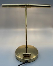 Vintage Gelenkarm Klavierleuchte Schreibtischlampe Messing 2,9kg RAR Sammler