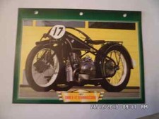 MOTORRADKARTE BMW R 47 RENNMASCHINE 1927