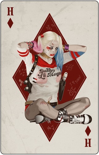 Harley quinn karte card - quinn,
