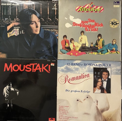 Vinyl mix 4 stk - lp,