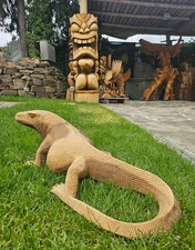 Komodowaran holz skulptur