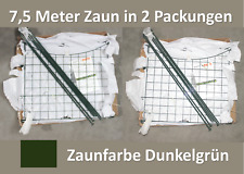 Metall Steckzaun Gitterzaun erweiterbar mobil Hunde Camping Garten komplett UG+