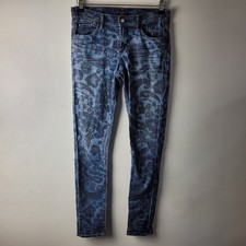 Citizens of Humanity Damen 28 blau Avedon Paisley Low Rise Skinny Jeans Freizeit