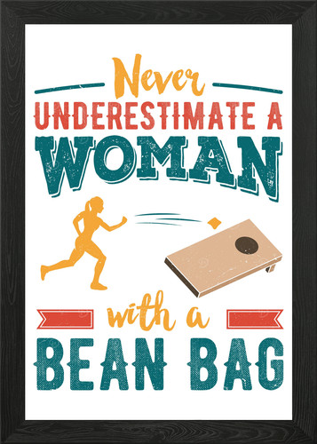 Frau mit sitzsack mama - frau,