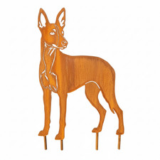 Edelrost Gartenstecker Podenco