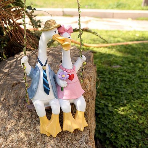 Paar ente statue outdoor - paar,