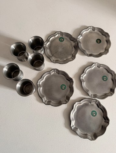 Zinn schnapsbecher set - set, mit