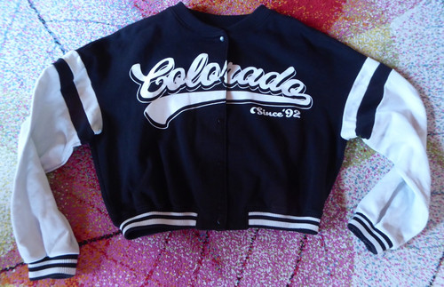 Cropped college jacke - h&m,