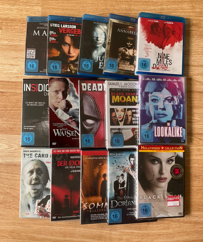 Blu rays 10 - x,