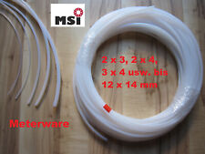 Teflonschlauch PTFE Schlauch  Meterw. Teflon Tube 3D Drucker 2 3 4 5 6 8 10 12mm