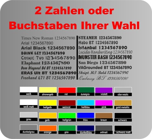 Selbstklebende zahlen - 2,