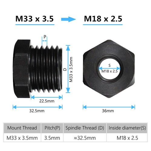 Adapter für drechselfutter - adapter,