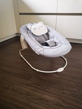hauck Alpha Bouncer 2in1 Pastell  Hellgrau  Babyschale für Alpha+ Holzhochstuhl
