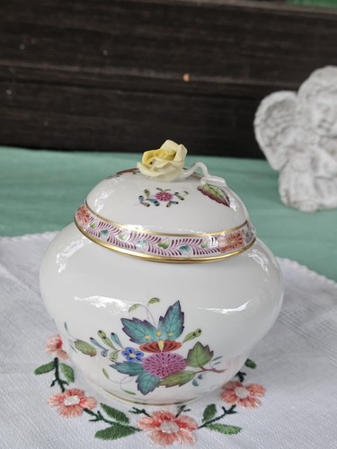 Herend porzellan deckeldose - herend,