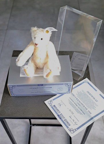Steiff druckknopf bär - steiff, druckknopf-bär