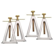 4 Stk. Alu Stützböcke 3600kg Stützbock Stützen Unterstellbock Wohnwagen Anhänger