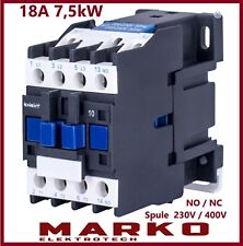 Leistungsschütz Magnetschütz Installationsschütz Relais 18A 7,5kW Spule 230V400V