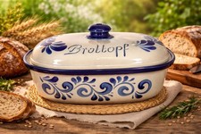Brottopf 30 cm oval Steinzeug
