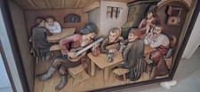 Bild Holzrahmen Schnitzerei Relief Handarbeit Holzbild !!!SONDERANGEBOT!!!
