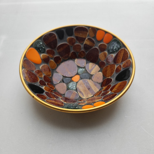 Mosaik teller schale - schale, 60er