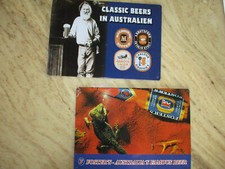 2x  Blechschilder retro Bier Bar Deko, Metallschilder Partyraum/ Bier Australien