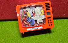 Oberammergau Bildbetrachter Plastiskop TV Fernseher Gucki Klick Puppenhaus Sam