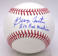 GEORGE FOSTER REDS AUTOGRAPHED
