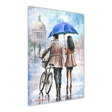 Paar Regenschirm Leinwand