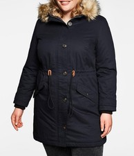 sheego Damen Parka Winterjacke