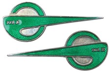 Schriftzug, Emblem (Paar) zum