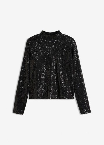Bluse mit pailletten 48 - pailletten, gr.
