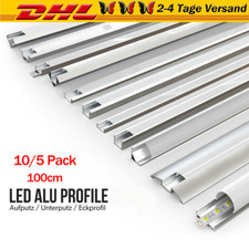 5/10m LED Profil Aluprofil Alu Schiene Leiste Profile für LED-Streifen Eloxiert