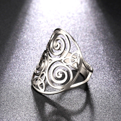 Ring ringe triskele spirale - ring,