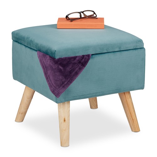 Samthocker stauraumhocker - samthocker,