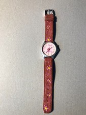 Jako-O Kinderuhr mit Alarm pink Blumen